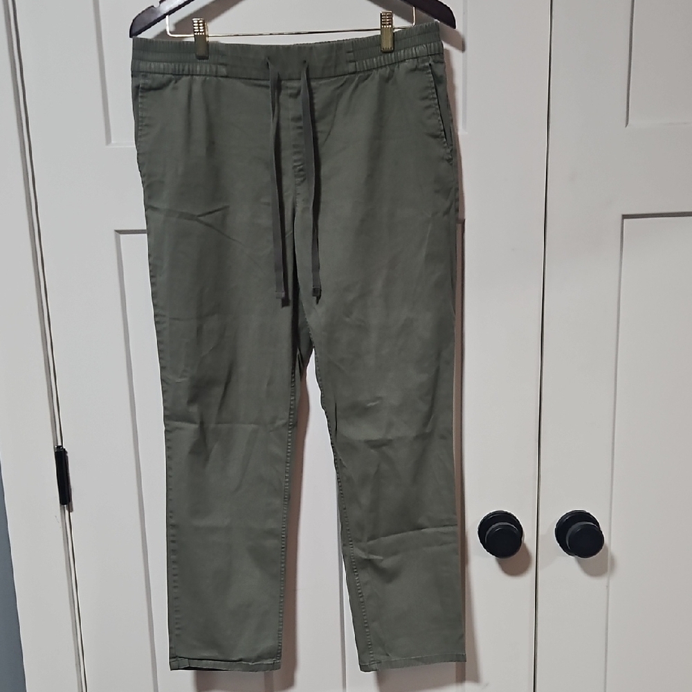 Old Navy Olive Green Drawstring Pull-On Pants Size 10